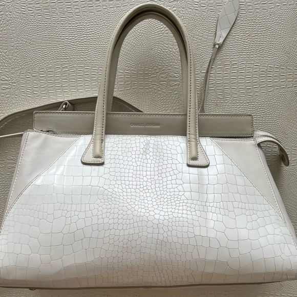 Vintage Charles Jourdan Croc Leather Satchel - Picture 5 of 11